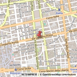 Mappa Via Umberto I, 182, 95129 Catania, Catania (Sicilia)