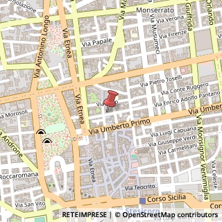 Mappa Via Giuseppe De Felice, 45, 95129 Catania, Catania (Sicilia)