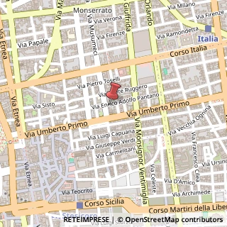 Mappa Via E. A. Pantano, 42, 95129 Catania, Catania (Sicilia)