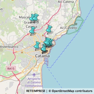Mappa Via MILANO, 95127 Catania CT, Italia (2.2625)