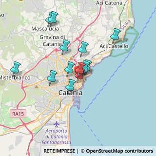 Mappa Via MILANO, 95127 Catania CT, Italia (3.40077)