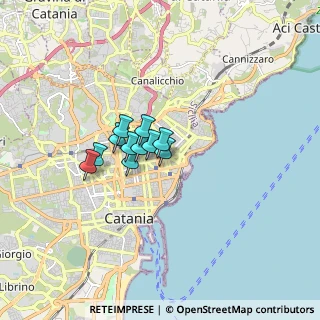 Mappa Via MILANO, 95127 Catania CT, Italia (1.06182)