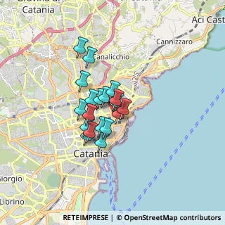 Mappa Via MILANO, 95127 Catania CT, Italia (1.20737)