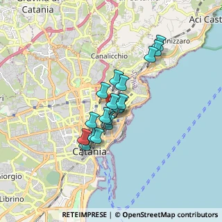 Mappa Via MILANO, 95127 Catania CT, Italia (1.35278)