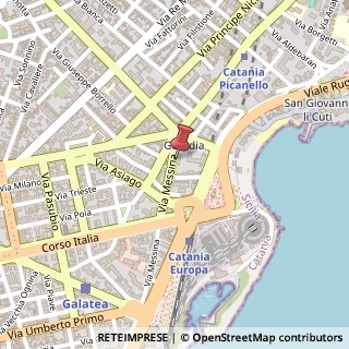 Mappa Via Messina, 248, 95127 Catania, Catania (Sicilia)