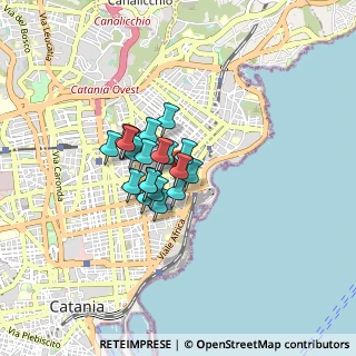 Mappa Via Livorno, 95127 Catania CT, Italia (0.5535)
