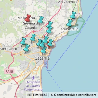Mappa Via Asiago, 95127 Catania CT, Italia (3.65286)