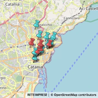 Mappa Via Asiago, 95127 Catania CT, Italia (1.13895)