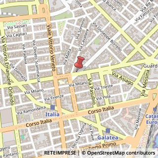 Mappa Piazza Corsica, 8/A, 95127 Catania, Catania (Sicilia)