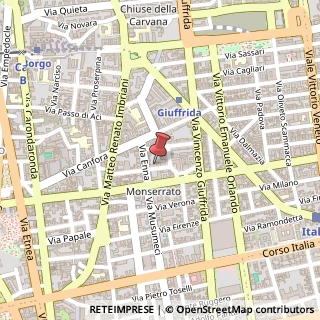 Mappa Via Balduino, 43, 95128 Catania, Catania (Sicilia)