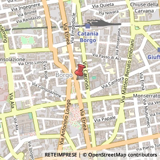 Mappa Via Etnea, 355, 95125 Catania, Catania (Sicilia)
