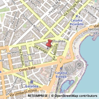 Mappa Via Asiago, 22, 95127 Catania, Catania (Sicilia)