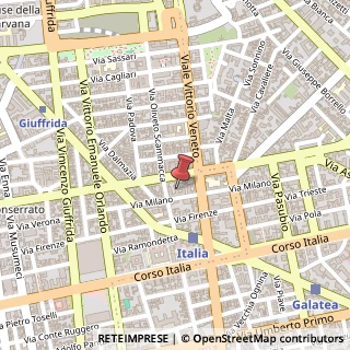 Mappa Via Milano, 29, 95127 Catania, Catania (Sicilia)