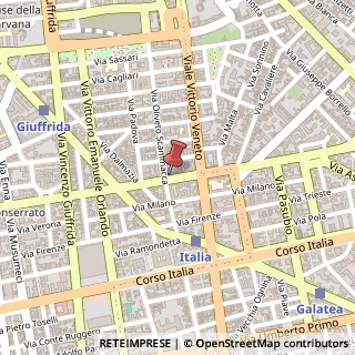 Mappa Via Gabriele D'Annunzio, 105, 95127 Catania, Catania (Sicilia)
