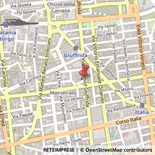 Mappa Via della Fiaccola, 18, 95128 Catania, Catania (Sicilia)