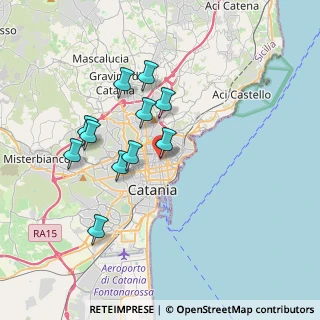 Mappa Corso delle Provincie, 95127 Catania CT, Italia (3.64727)