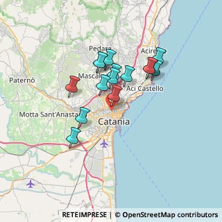 Mappa Via Aurelio Nicolodi, 95125 Catania CT, Italia (6.50867)