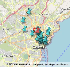 Mappa Via Aurelio Nicolodi, 95125 Catania CT, Italia (1.2735)