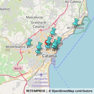 Mappa Via Aurelio Nicolodi, 95125 Catania CT, Italia (2.31636)