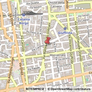 Mappa Via Matteo Renato Imbriani, 178, 95128 Catania, Catania (Sicilia)