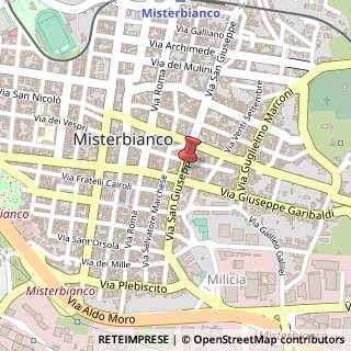 Mappa Via San Giuseppe, 112, 95045 Misterbianco, Catania (Sicilia)