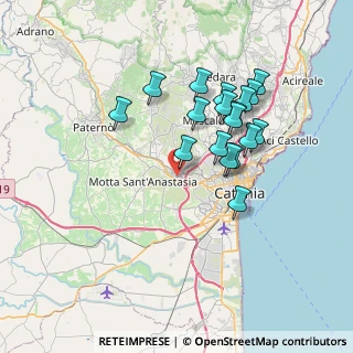 Mappa Via Giuseppe Garibaldi, 95045 Misterbianco CT, Italia (7.27889)