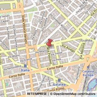 Mappa Via Pasubio,  45, 95127 Catania, Catania (Sicilia)