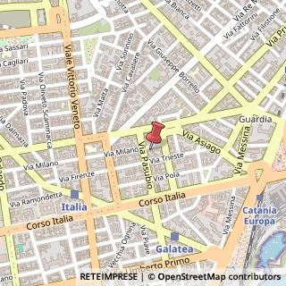 Mappa Via Milano, 110-112, 95127 Catania, Catania (Sicilia)