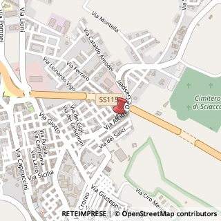Mappa Via A. De Gasperi, 120, 92019 Sciacca, Agrigento (Sicilia)