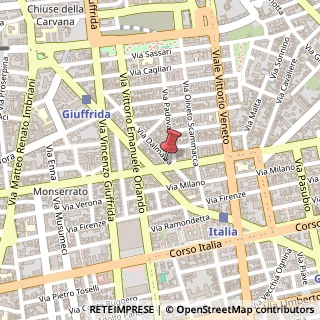 Mappa Via Gabriele D'Annunzio, 67, 95127 Catania, Catania (Sicilia)