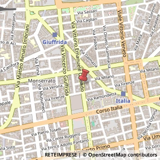 Mappa Via Vittorio Emanuele Orlando, 32, 95129 Catania, Catania (Sicilia)