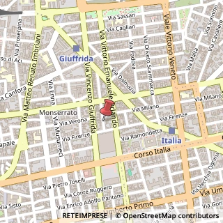 Mappa Via Settimo Ruggero, 22, 95128 Catania, Catania (Sicilia)