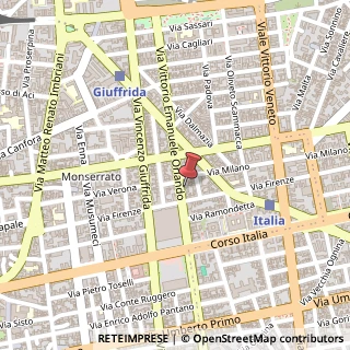 Mappa Via Firenze, 95125 Catania, Catania (Sicilia)