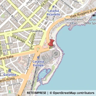 Mappa Piazza Europa, 95127 Catania, Catania (Sicilia)