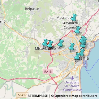Mappa Via Rosano Girolamo, 95045 Misterbianco CT, Italia (4.24667)