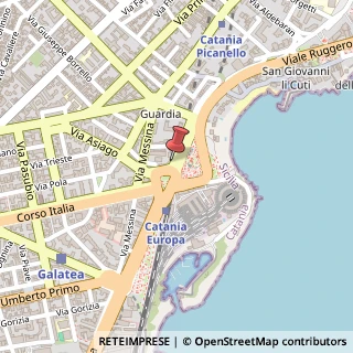 Mappa Viale Alcide de Gasperi, 7, 95129 Catania, Catania (Sicilia)
