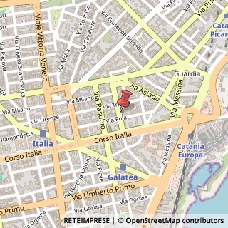 Mappa Via Monfalcone, 4, 95127 Catania, Catania (Sicilia)