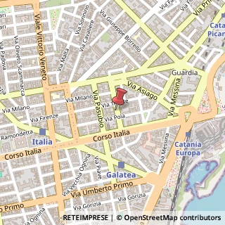 Mappa Via Monfalcone,  10, 95127 Catania, Catania (Sicilia)