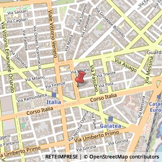 Mappa Via Martino Cilestri, 38, 95129 Catania, Catania (Sicilia)