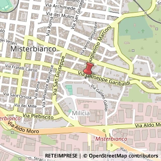 Mappa Via Giuseppe Garibaldi, 210, 95045 Misterbianco, Catania (Sicilia)