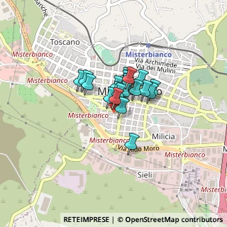 Mappa Via Palestro, 95045 Misterbianco CT, Italia (0.2515)