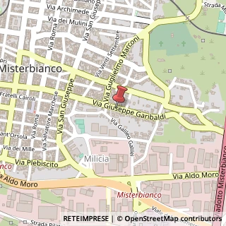 Mappa Via Giuseppe Garibaldi, 187, 95045 Misterbianco, Catania (Sicilia)