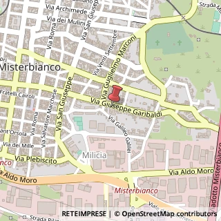 Mappa Via Giuseppe Garibaldi, 201, 95045 Misterbianco, Catania (Sicilia)