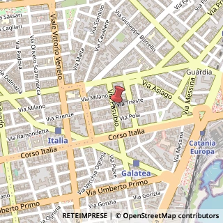 Mappa Via Pasubio,  33, 95127 Catania, Catania (Sicilia)