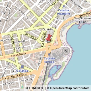 Mappa Piazza Europa, 1, 95127 Catania, Catania (Sicilia)