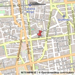 Mappa Via Monserrato, 63, 95128 Catania, Catania (Sicilia)
