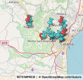 Mappa Via Teocrito, 95040 Motta Sant'Anastasia CT, Italia (7.062)