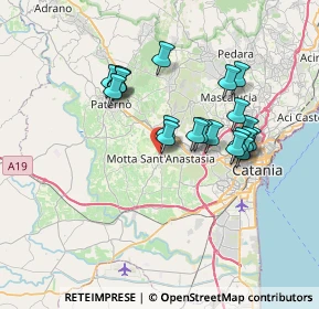 Mappa Via Teocrito, 95040 Motta Sant'Anastasia CT, Italia (7.0175)