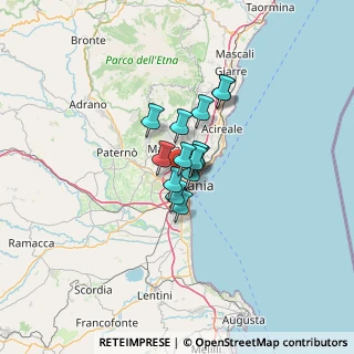 Mappa Via Bruno Monterosso, 95123 Catania CT, Italia (7.465)
