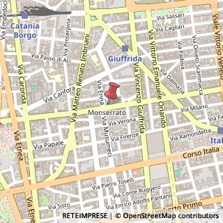 Mappa Via Gabriele D'Annunzio, 33, 95128 Catania, Catania (Sicilia)